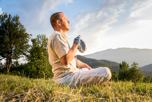 Devotee Meditating